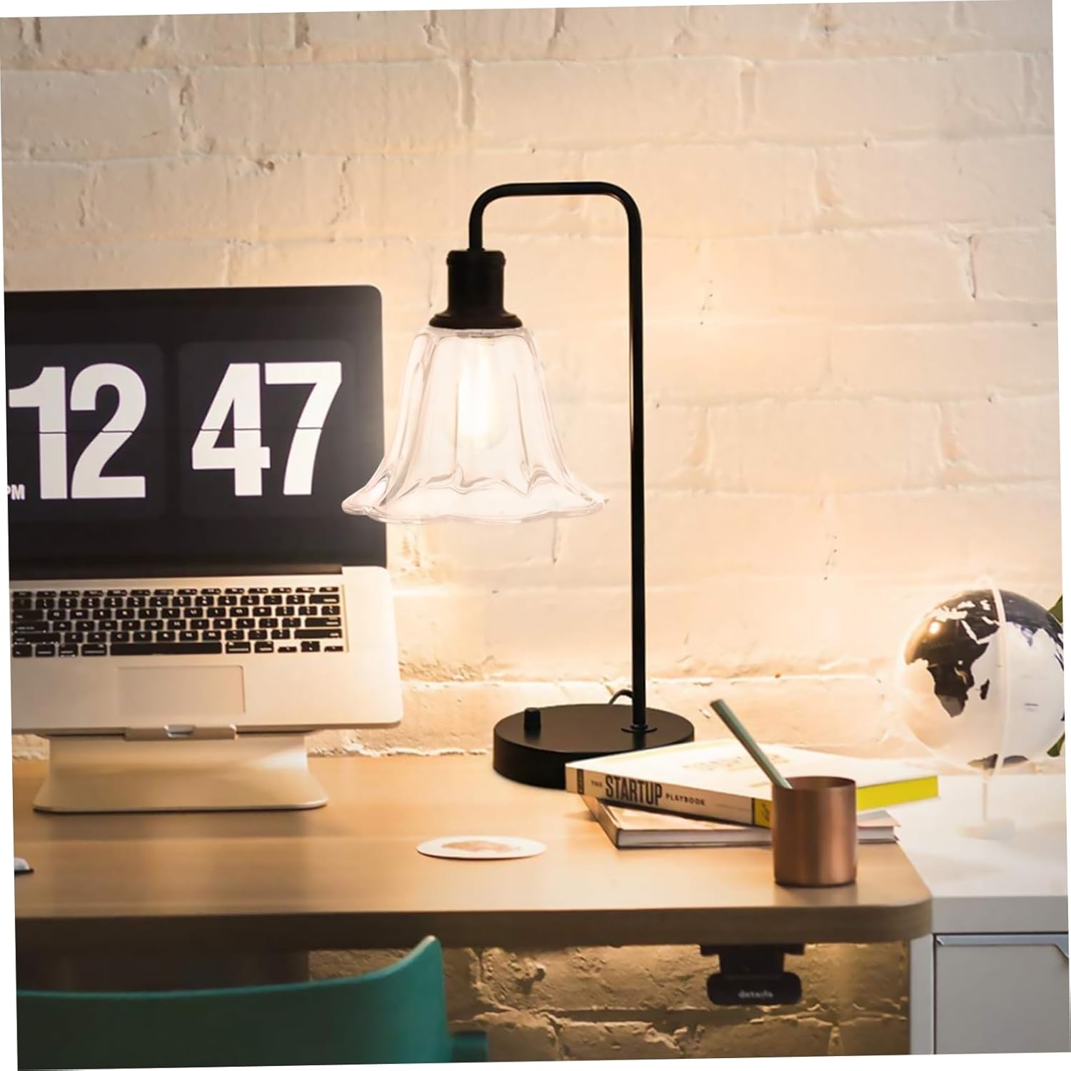 ARTIBETTER 2pcs Glass Lampshades Practical Light Fixtures for Table Floor and Ceiling Lamps Decor Easy Installation Opening