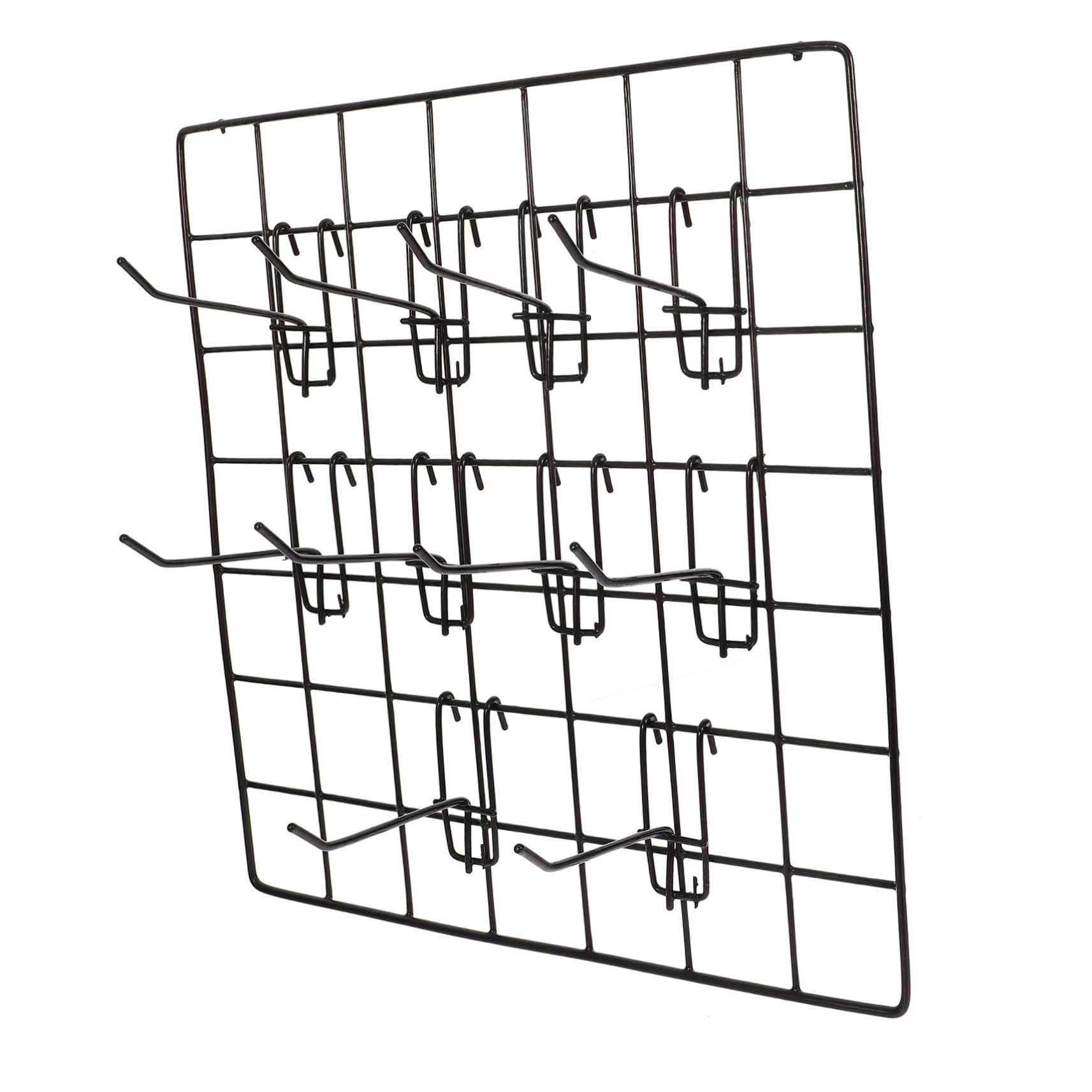 ERINGOGO Wire Grid Panel with Hooks Versatile Wall Display Rack for Photos Jewelry and Items Easy Installation Breathable Design for Decor