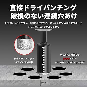 Amazon | JnTech 7種セット ダイヤモンド ビット ダイヤモンド
