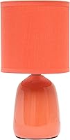 Vista 1 de Simple Designs Table Lamp, Orange (LT1134-ORG)