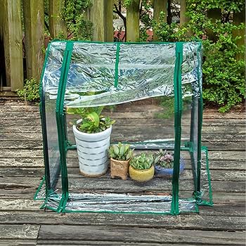 Amazon.co.jp: 家庭用 ミニ温室 折りたたみ 植物育成 室内室外