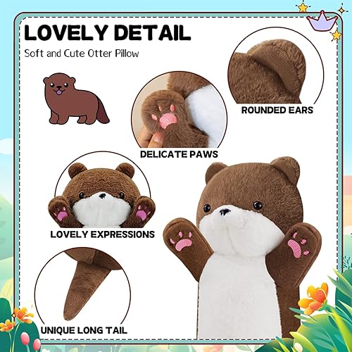 Miniatura 2 de Almohada corporal larga de felpa de gato negro de 26 pulgadas, peluche de gato gigante, peluches de Halloween, lindo y suave bebé con peso de nutria