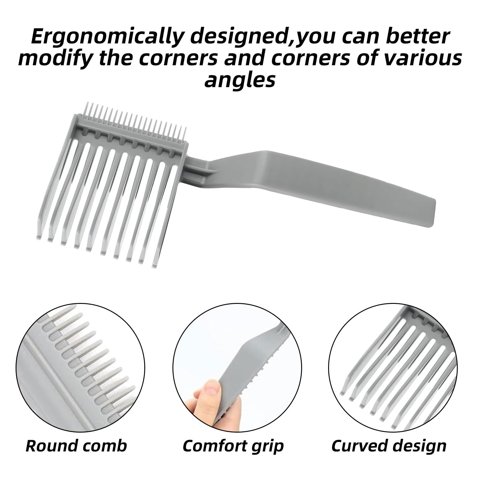 Paquet de 4 peignes de coupe de cheveux, ensemble de peignes de coupe de cheveux, modèle de coupe de cheveux, outils de coupe de cheveux réglables, outils de coupe de cheveux professionnels pour cheve