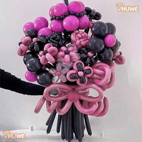 Miniatura 92 de 260 globos de color amarillo limón, paquete de 100 globos largos gruesos para arco, animales, payasos, niños, cumpleaños, fiestas, baby showers