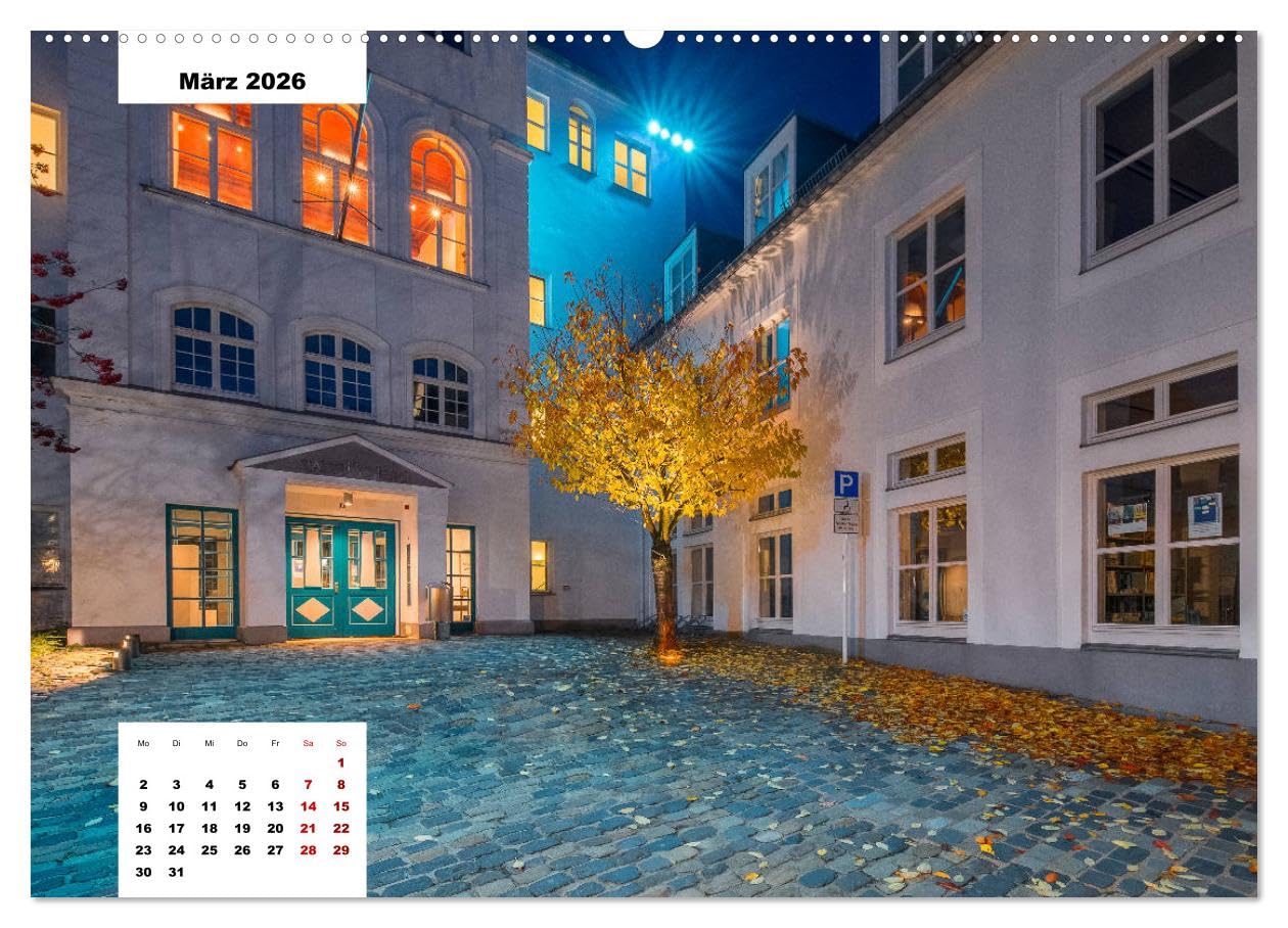 Lüdenscheid - Die Altstadt 2026 (hochwertiger Premium Wandkalender 2026 DIN A2 quer), Kunstdruck in Hochglanz: Die ältesten Häusern mit mit der Kamera zur blauen Stunde fotografiert (CALVENDO Orte)
