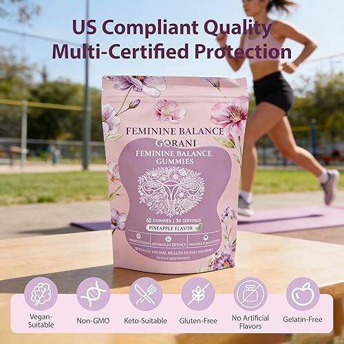 Miniatura 7 de Gorani Gomitas de equilibrio femenino, apoyo probiótico para la salud íntima de las mujeres, gomitas de equilibrio premium, equilibrio de pH y