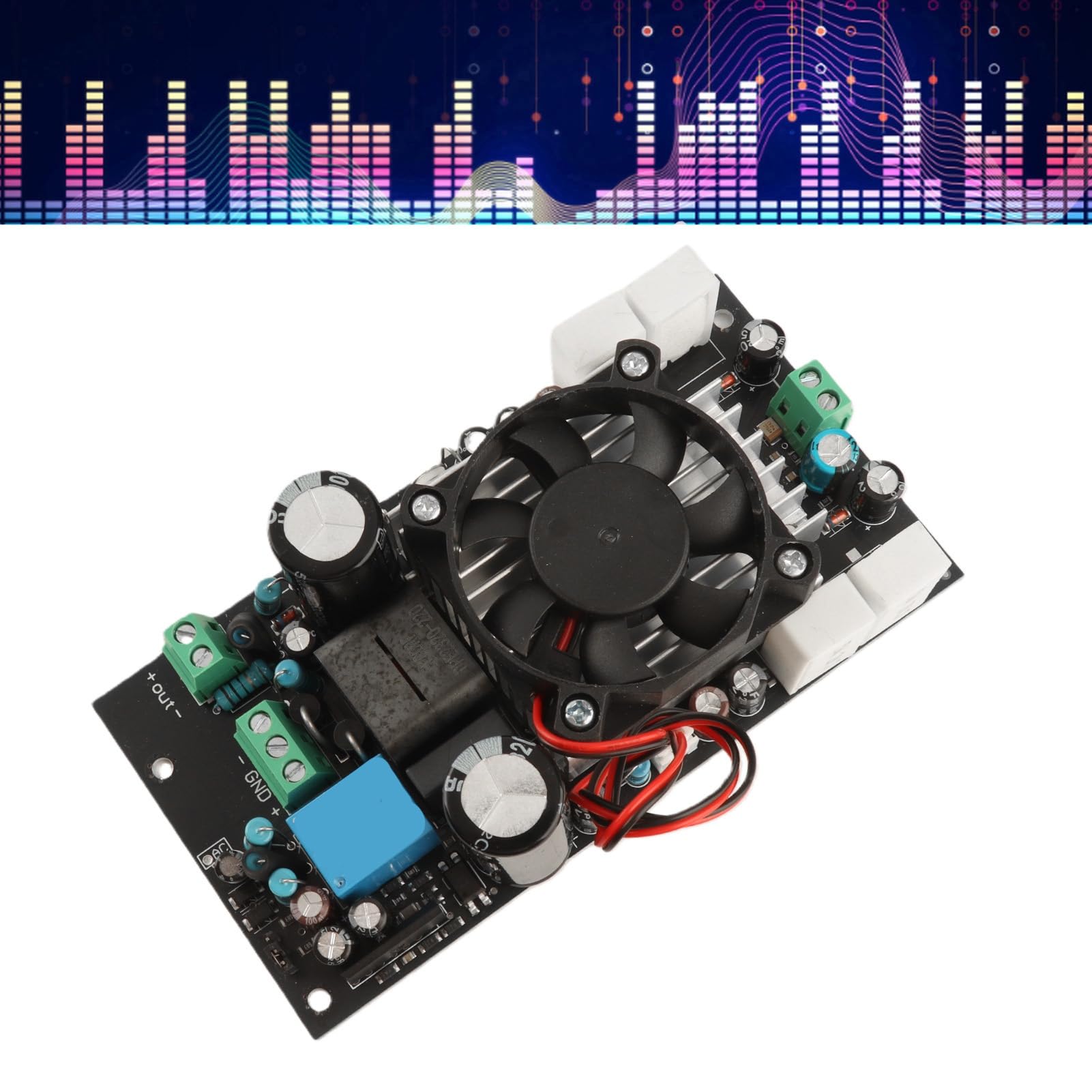 Tonysa Premium 1000W IRS2092S Chip HiFi Płyta Wzmacniacza Cyfrowego z Wentylatorem Chłodzącym dla Miłośników Muzyki