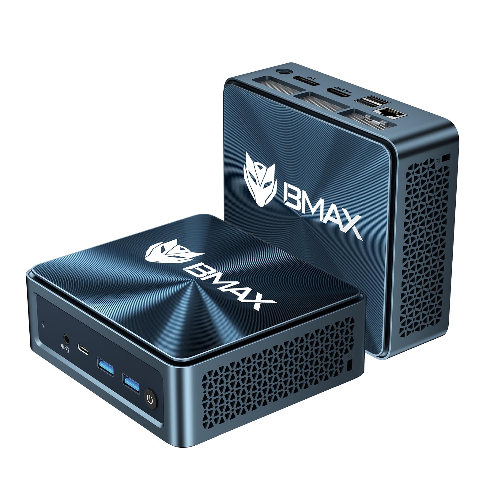 BMAX Mini PC B9Plus, Intel Core i5-1250P (fino a 4,4 GHz, 12C/16T), 24 GB LPDDR5, 512 GB PCIe 4.0 SSD | Wi-Fi 6, BT | Triplo display 4K@60Hz, HDMI 2.1, USB-C, DP 1.4a | RJ45 | Auto Power on | WOL