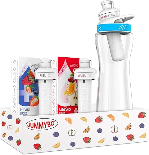 Cirkul - Botella de agua de 22 onzas con 2 cartuchos, ponche de frutas y bayas mixtas, mezcla de bebidas energéticas, hidratación refrescante con