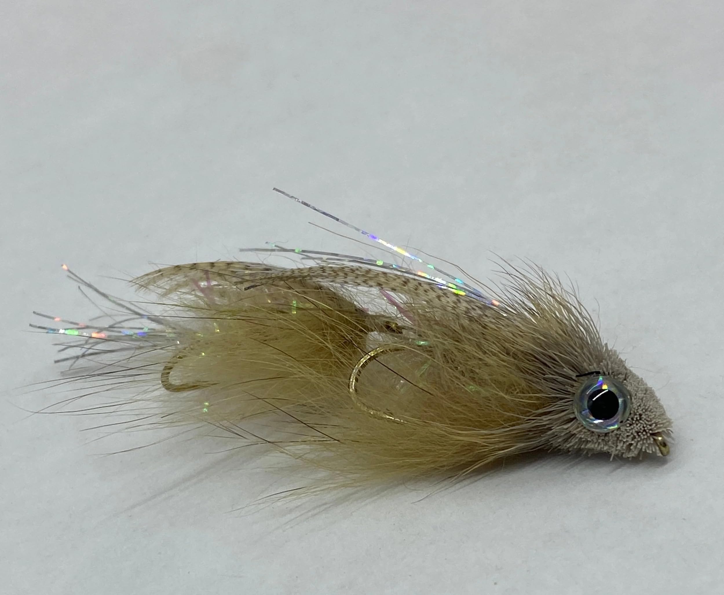 Drunk and Disorderly Natural Articulated Streamer Size 6- Set of 6 Fly Fishing Lures for Trout and Bass- Strike Fly Company