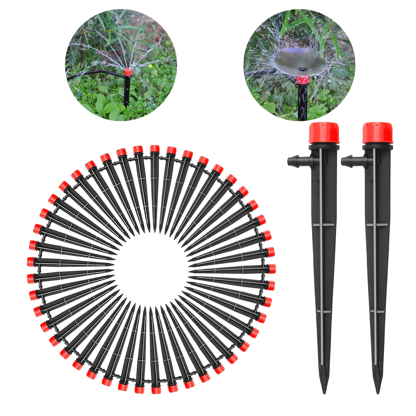 10x 360° Sprinkler Mit 30,5 Cm Erdspießen | Tropfbewässerungsset Für Garten