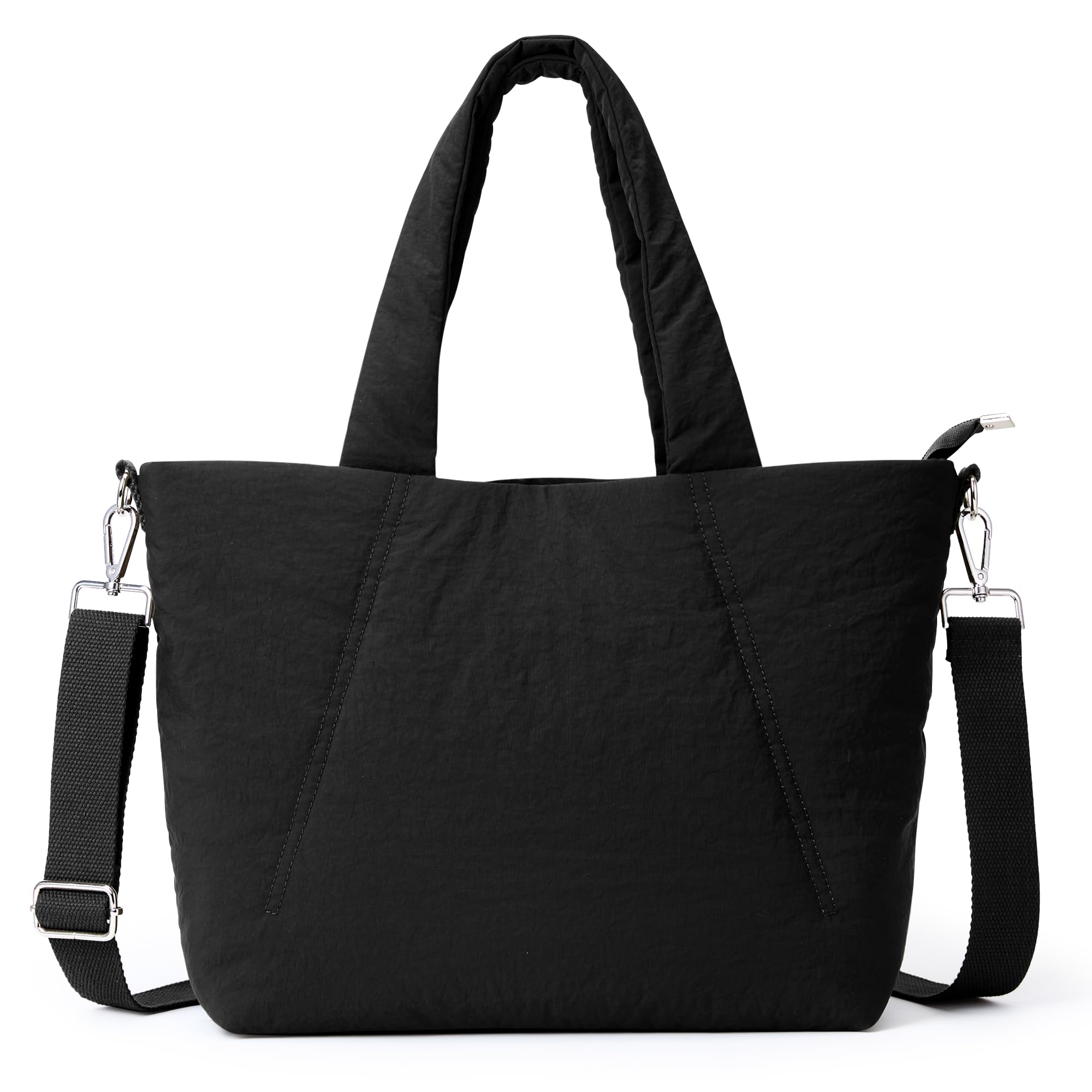 KALIDI Quilted Tote Bag, Medium Soft Padded Puffer For Laptop Pad Daily