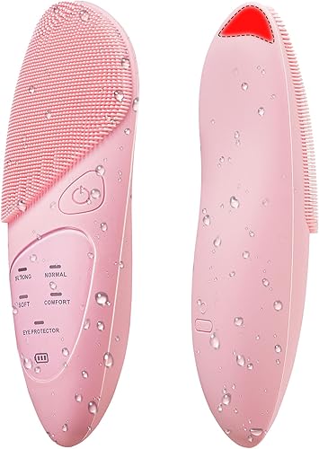 Cepillos faciales de silicona para limpieza y exfoliación, cepillo eléctrico impermeable, cepillo exfoliante facial sónico, cepillo exfoliante