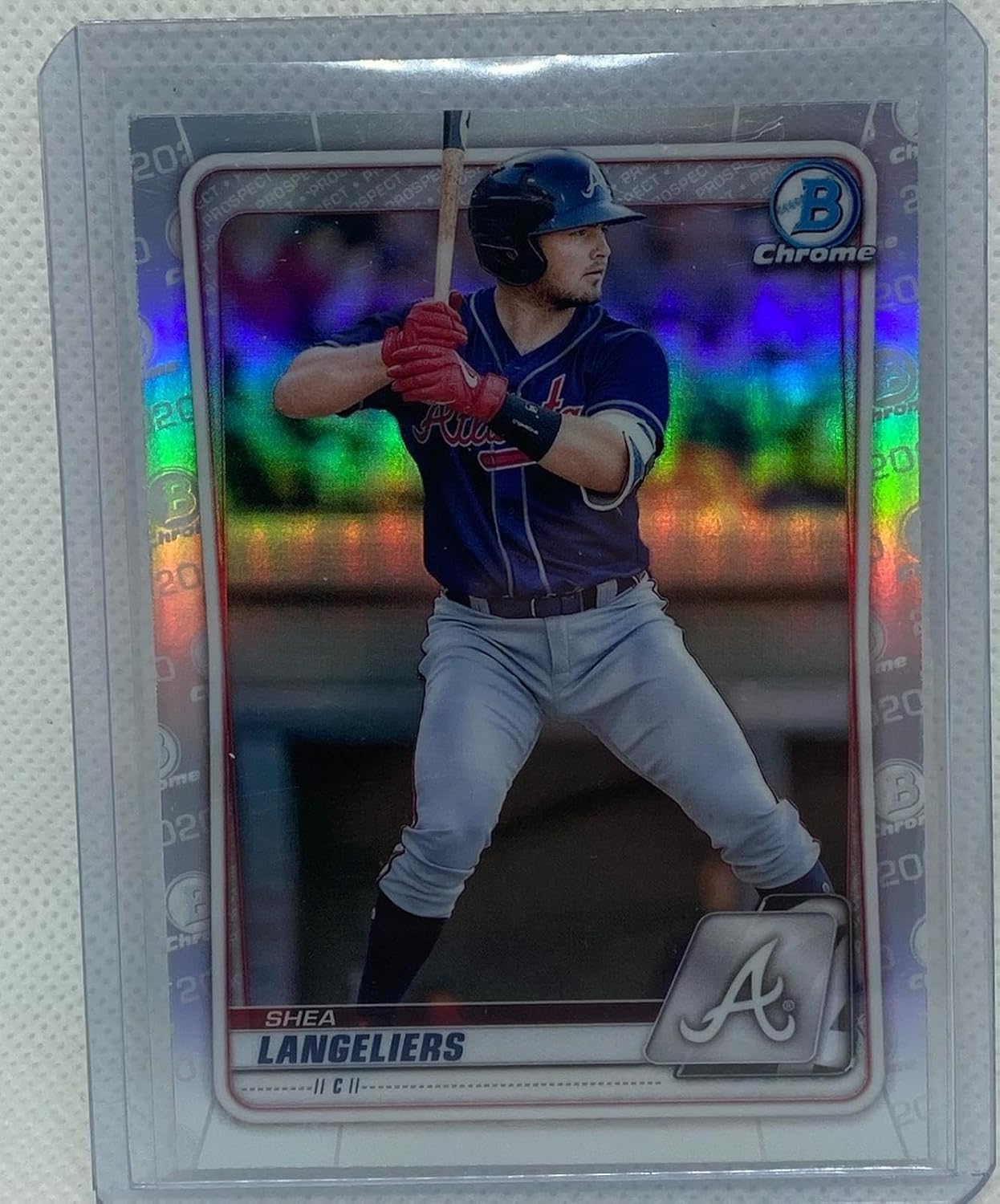 Shea Langeliers 2020 Topps Bowman Chrome Prospect Refractor #bd-183 - Baseball Cards