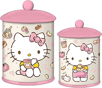Sanrio Hello Kitty Apples and Cinnamon Ceramic Snack Jar | 8 Inches Tall