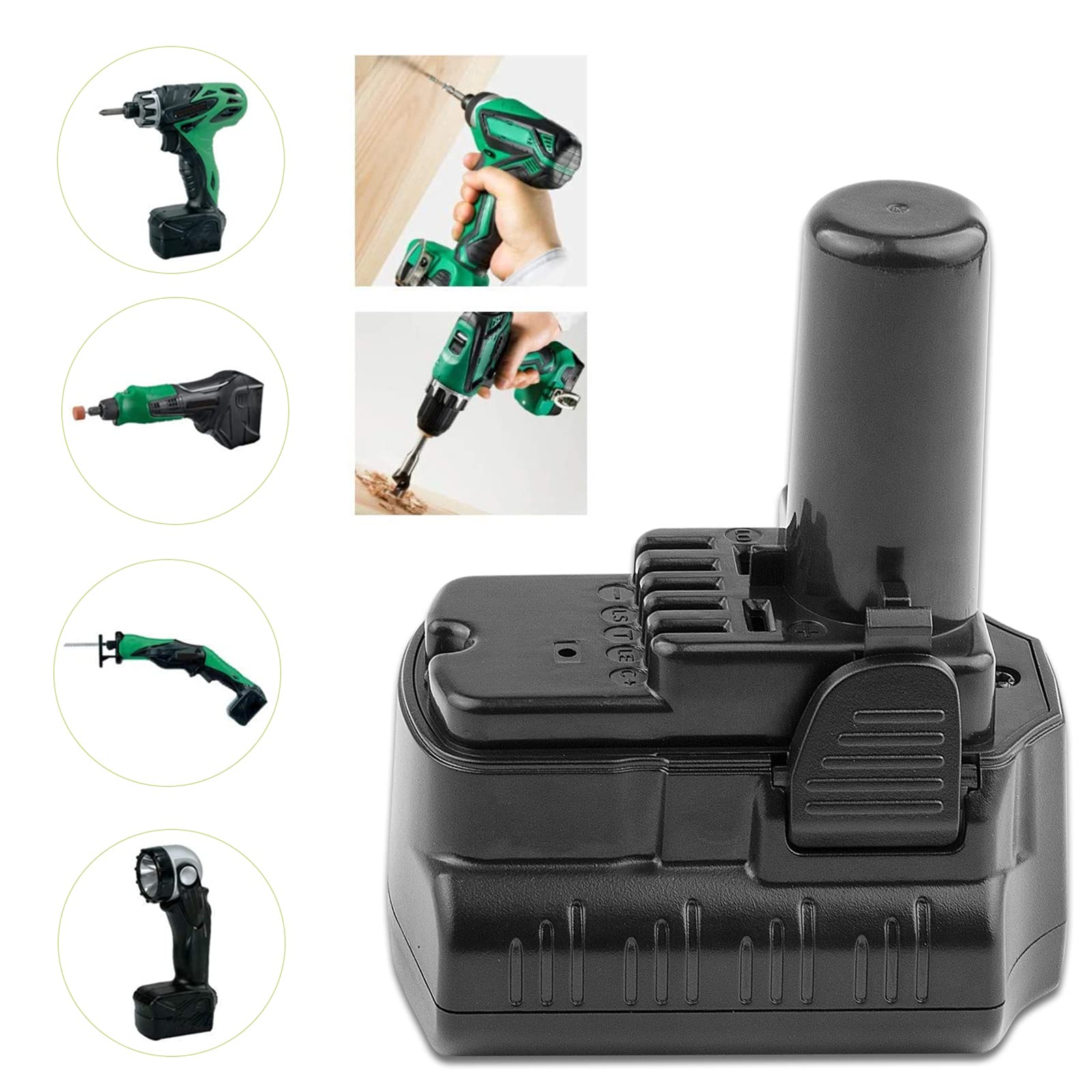 ASUNCELL 12V 4000mAh BCL1030 Sostituzione della batteria di ricambio per Hitachi 329369 329370 329371 329389 331065 B20543 BCL1015 BCL1030 BCL1030M BCL1030A Batteria per utensili elettrici senza fili