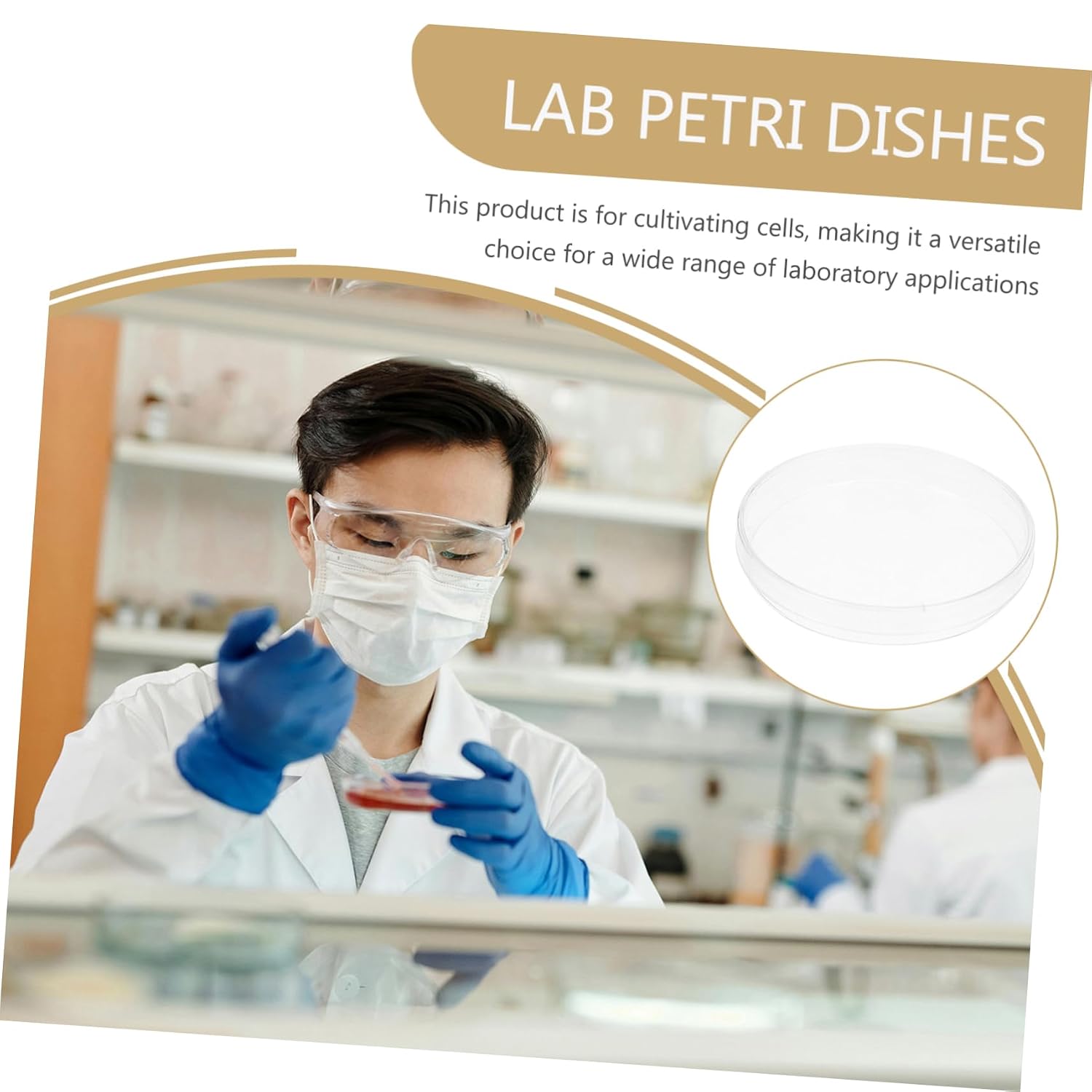 10pcs Plastic Culture Plate for Lab Analysis School Projects Samples Plant Cultivation Cell Supplies