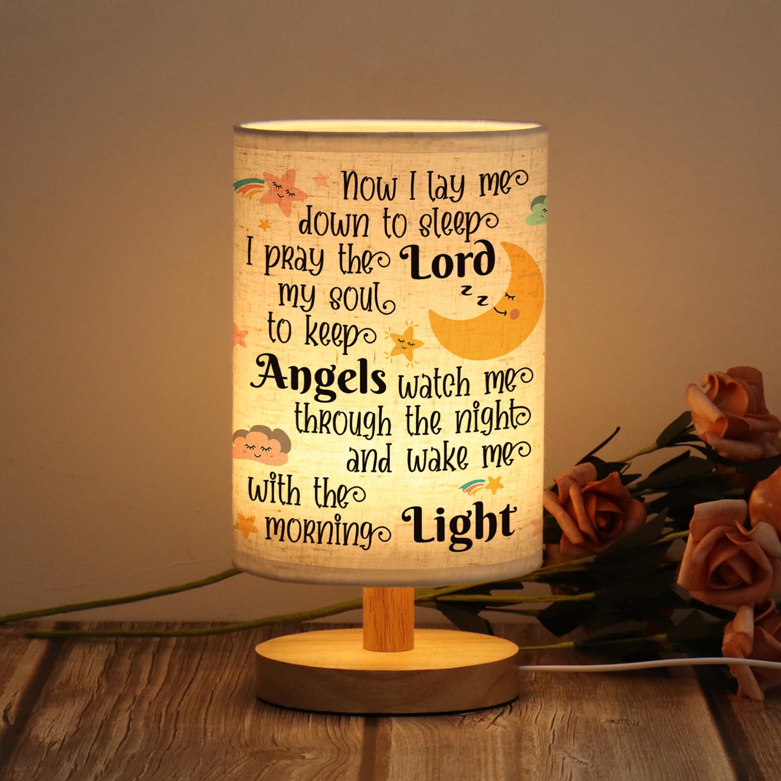 WSYEAR Baptism Gifts for Girl Boys - Baby Girl Gifts, Baby Christening Gifts for Girls and Boy,Nursery Decor Night Light - Now I Lay Me Down to Sleep