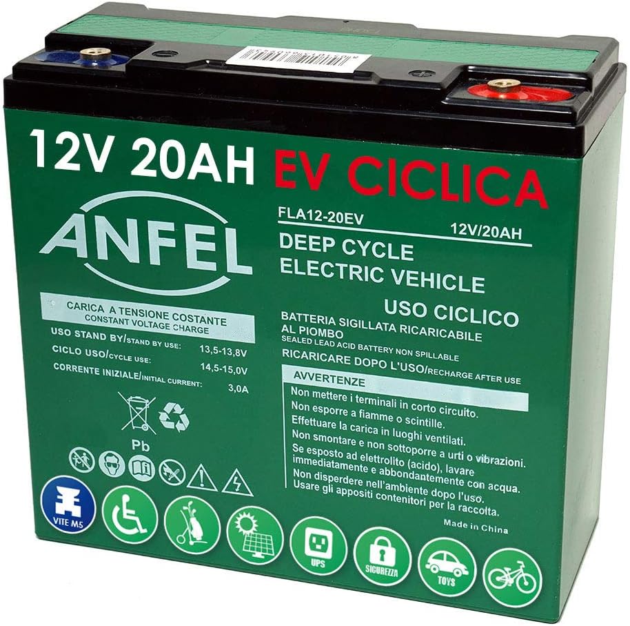 Batterie Au Plomb étanche CSB 12V 20Ah - Usage Cyclique (décharge Profonde) - Référence GBC 39.6620.10