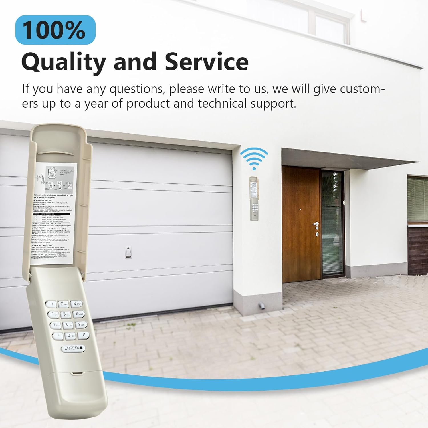 for Liftmaster Chamberlain Craftsman Garage Door Opener Keypad Universal, Replaces 877MAX 878MAX 877LM G940EV-P2 CMXZDCG440