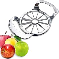 KNSESSENTIALS 12-Blade Extra Large Apple Slicer Corer - Heavy Duty Stainless Steel Cutter, Dishwasher Safe