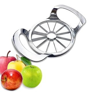 Apple Slicer and Corer – Extra Large 12-Blade, Stainless Steel Apple Cutter – Heavy Duty, Easy to Use Kitchen Tool - Amazon product rated Grade A