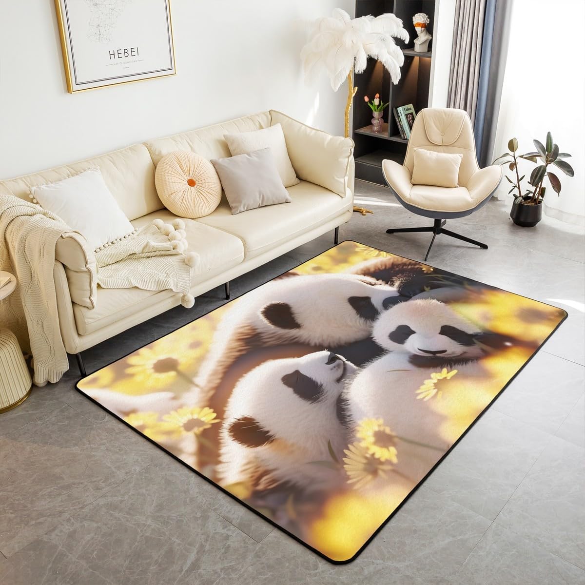 Erosebridal Black Gold Grey Marble Carpet 5x7,Gradient Texture Area Rug for Kids Teens Adult,Golden Foil Print Indoor Floor Mat,Modern Abstract Decorative Accent Rug Room Decor,Non Slip