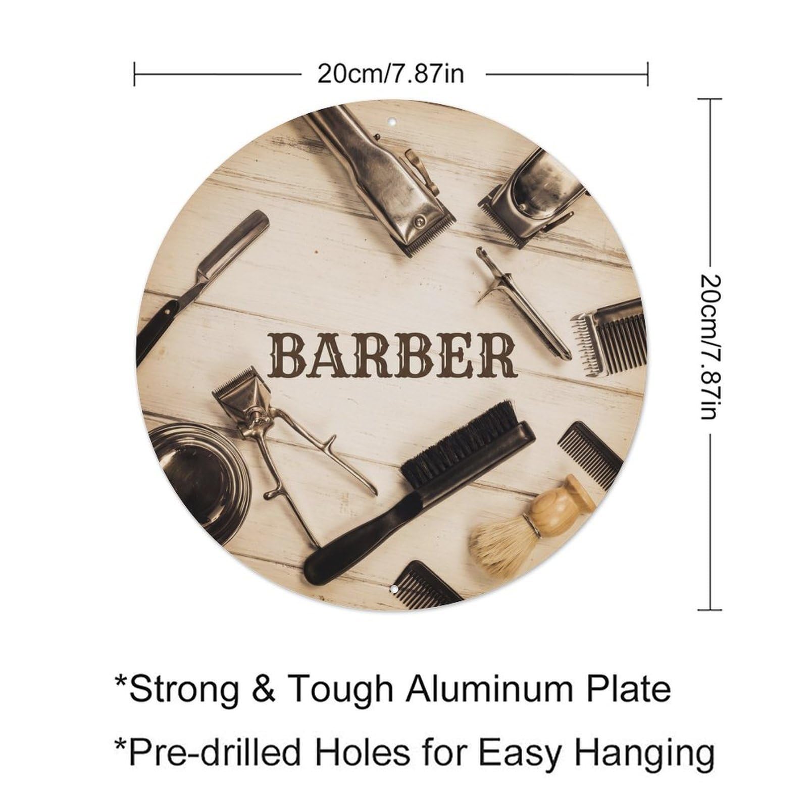 Metall-Blechschild im Vintage-Stil "Barber Clippers"