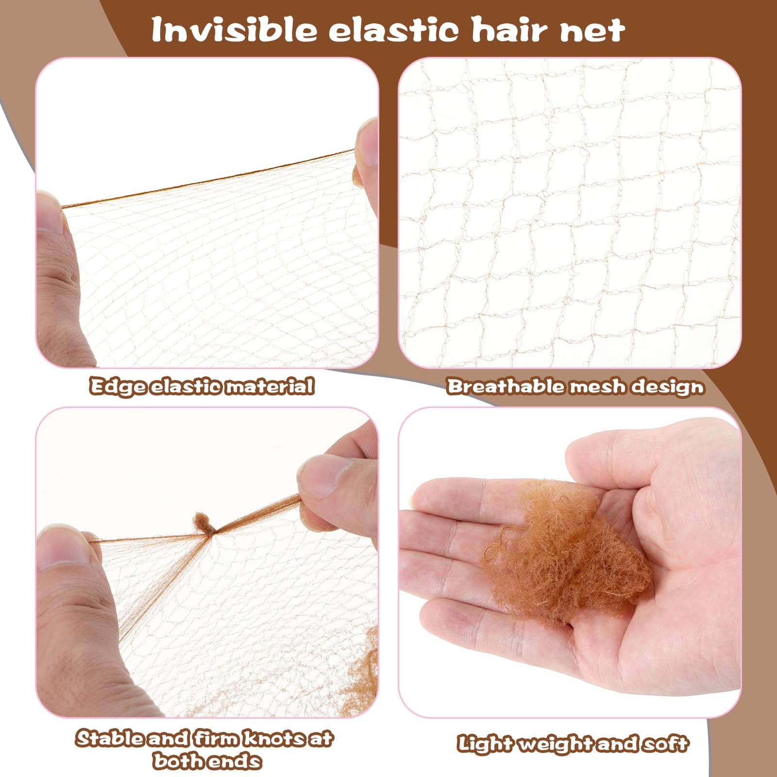 Giantree Retine per capelli per chignon 20 sztuk 50 forcine a U invisibili