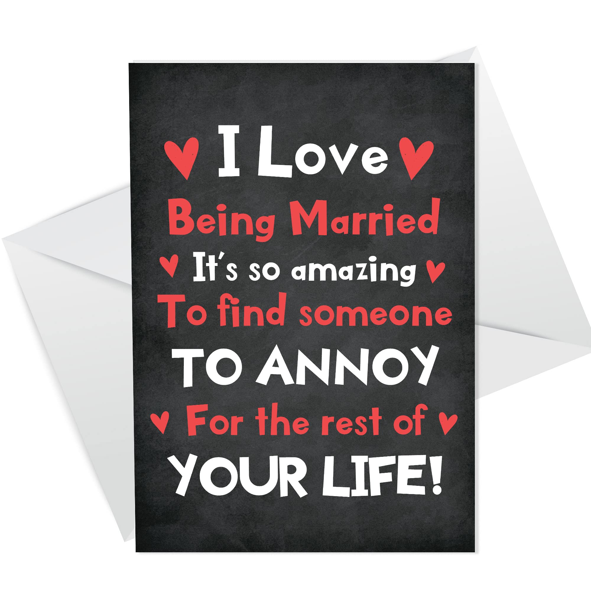 Funny Anniversary Card For Husband Wife Joke Card For Him Her Humour Card