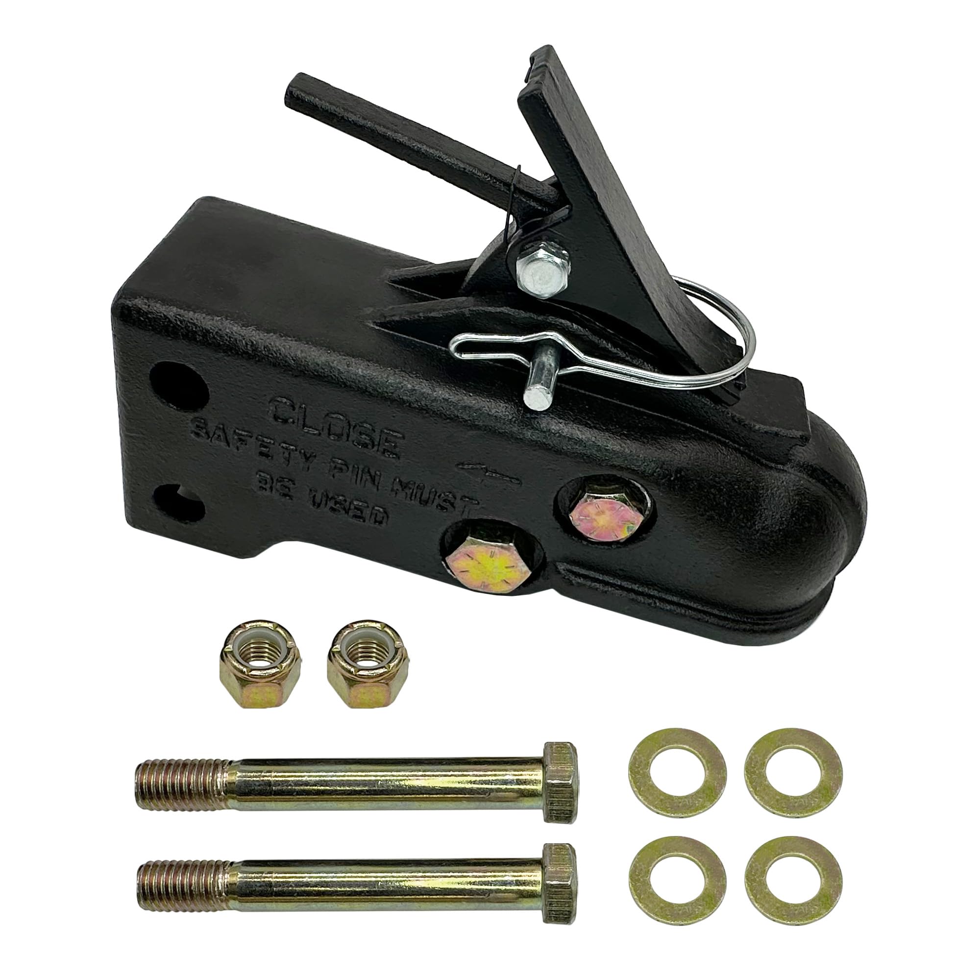 Mophorn Adjustable Trailer Coupler And 5-Position Channel Bracket Kit - View #5