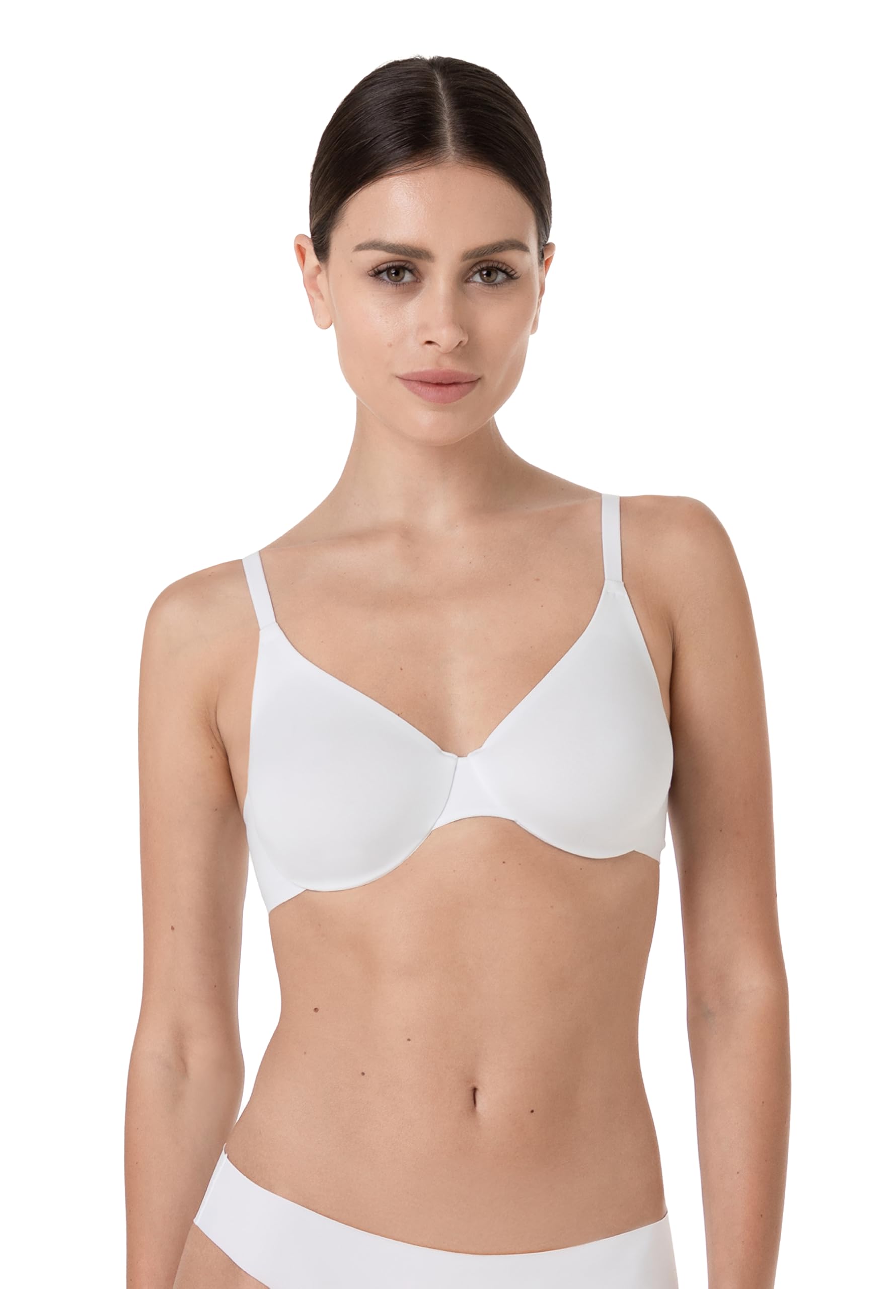 Lovable Reggiseno con Ferretto, Coppe Preformate Non Imbottite in Microfibra | Lifting Comfort E Invisibilità |Invisible Essence Reggiseno Donna