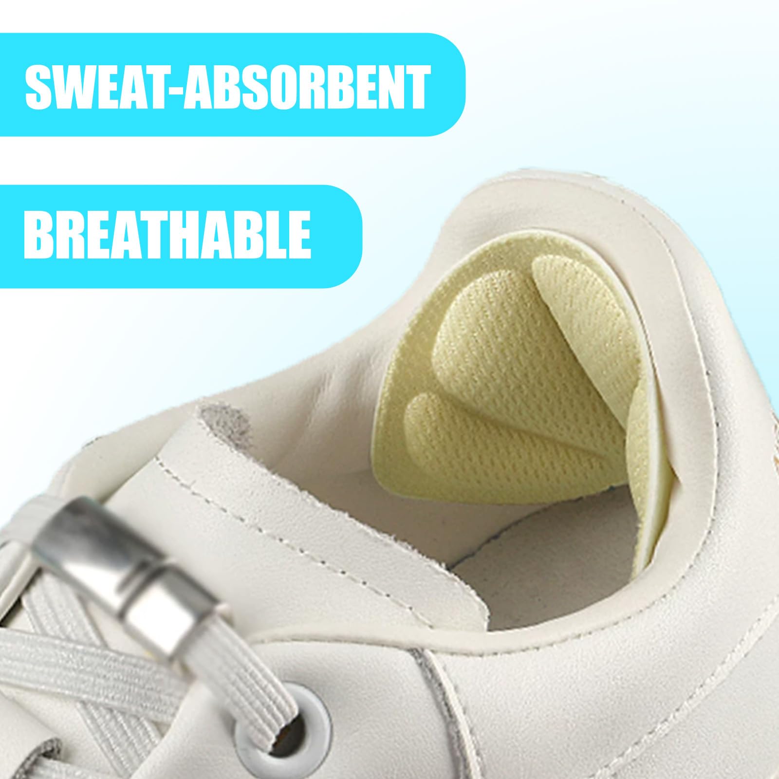 Taloneras para Zapatos Premium - 3 Pares Insertos Antideslizantes, Negro Gris Beige, Recortables con Adhesivo