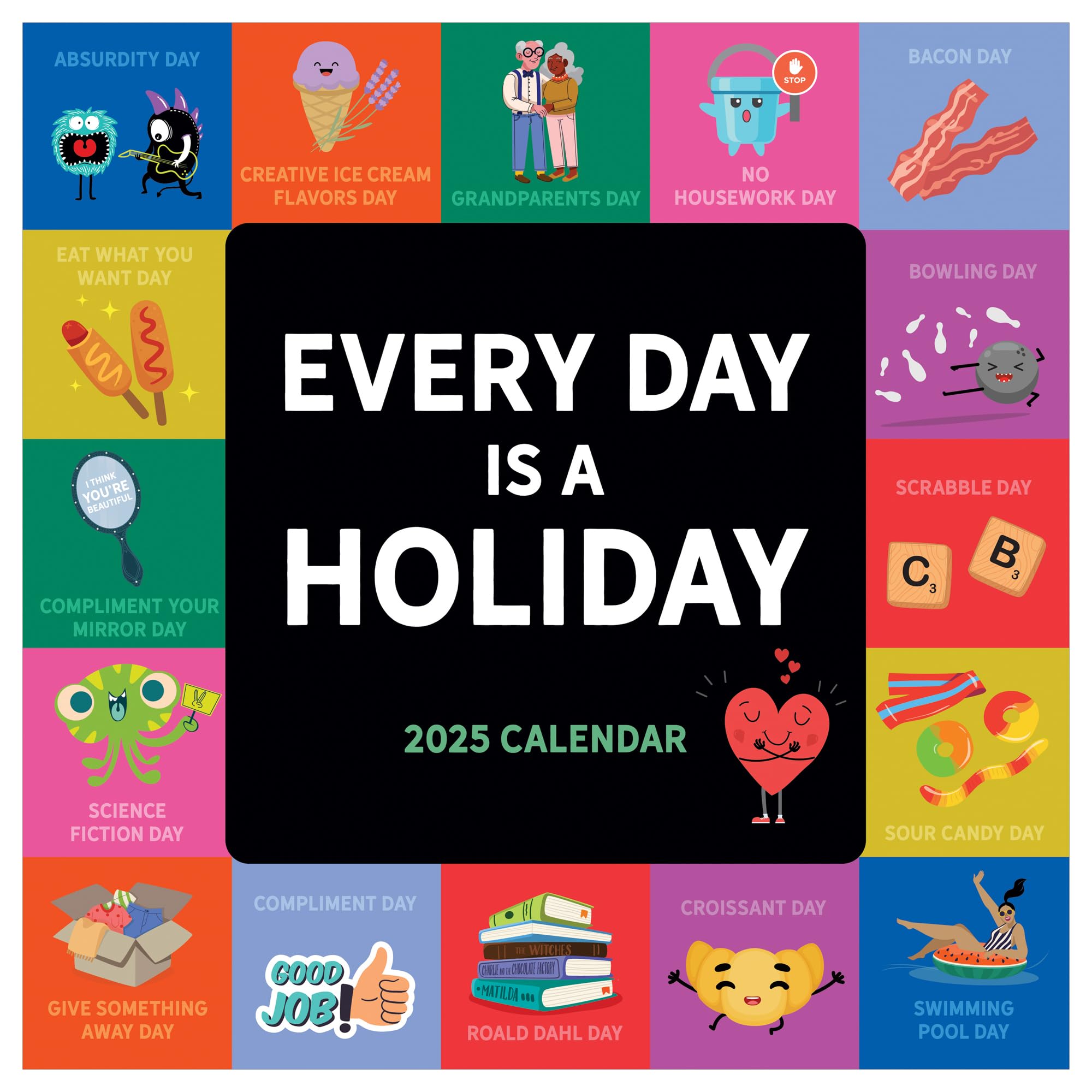 Amazon.com: TF PUBLISHING 2025 Every Day's A Holiday Wall Calendar - Large Grids for Appointments and Scheduling - Vertical Monthly Wall Calendar 2025 - Home and Office Organization - Premium Matte Paper - 12 amazon-com-tf-publishing-2025-every-day-s-a-holiday-wall-calendar-large-grids-for-appointments-and-scheduling-vertical-monthly-wall-calendar-2025-home-and-office-organization-premium-matte-paper-12-x12-office-products