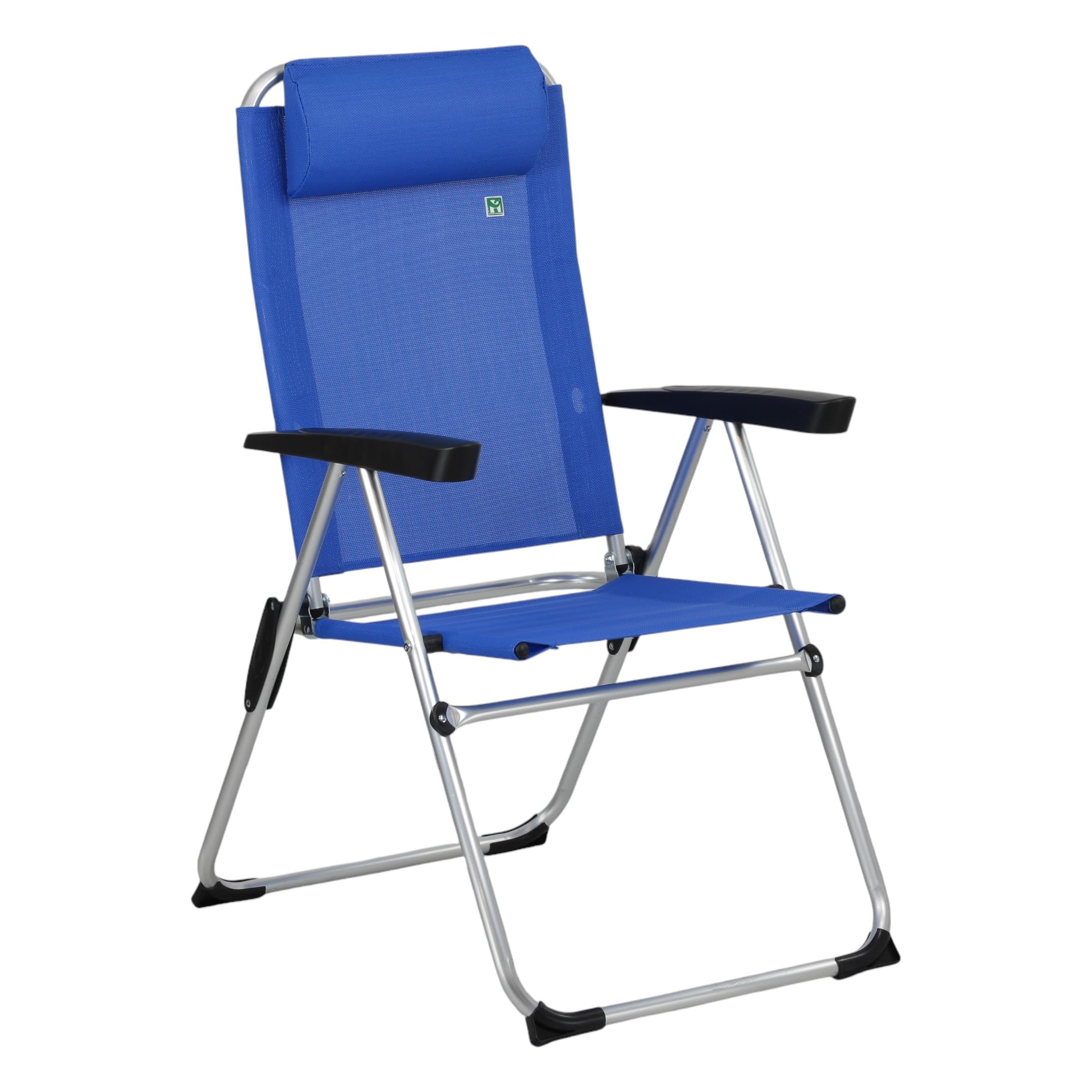 Totò Piccinni Spiaggina RIVA Alluminio Textilene 7 Posizioni (Blu 1Pz)