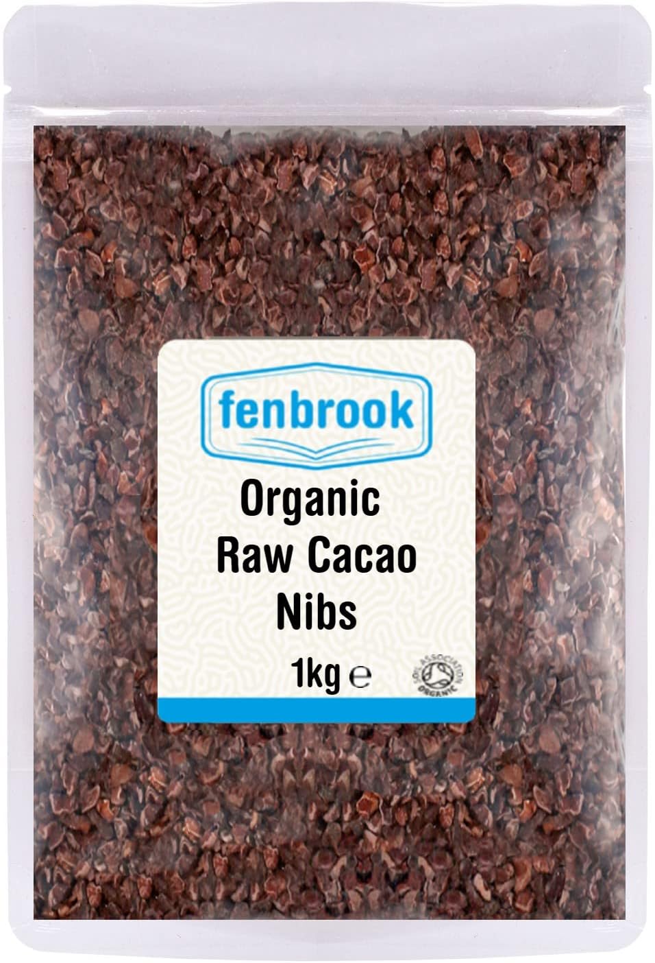 Organic Raw Cacao Nibs 1kg Certified Organic by Fenbrook Organic
