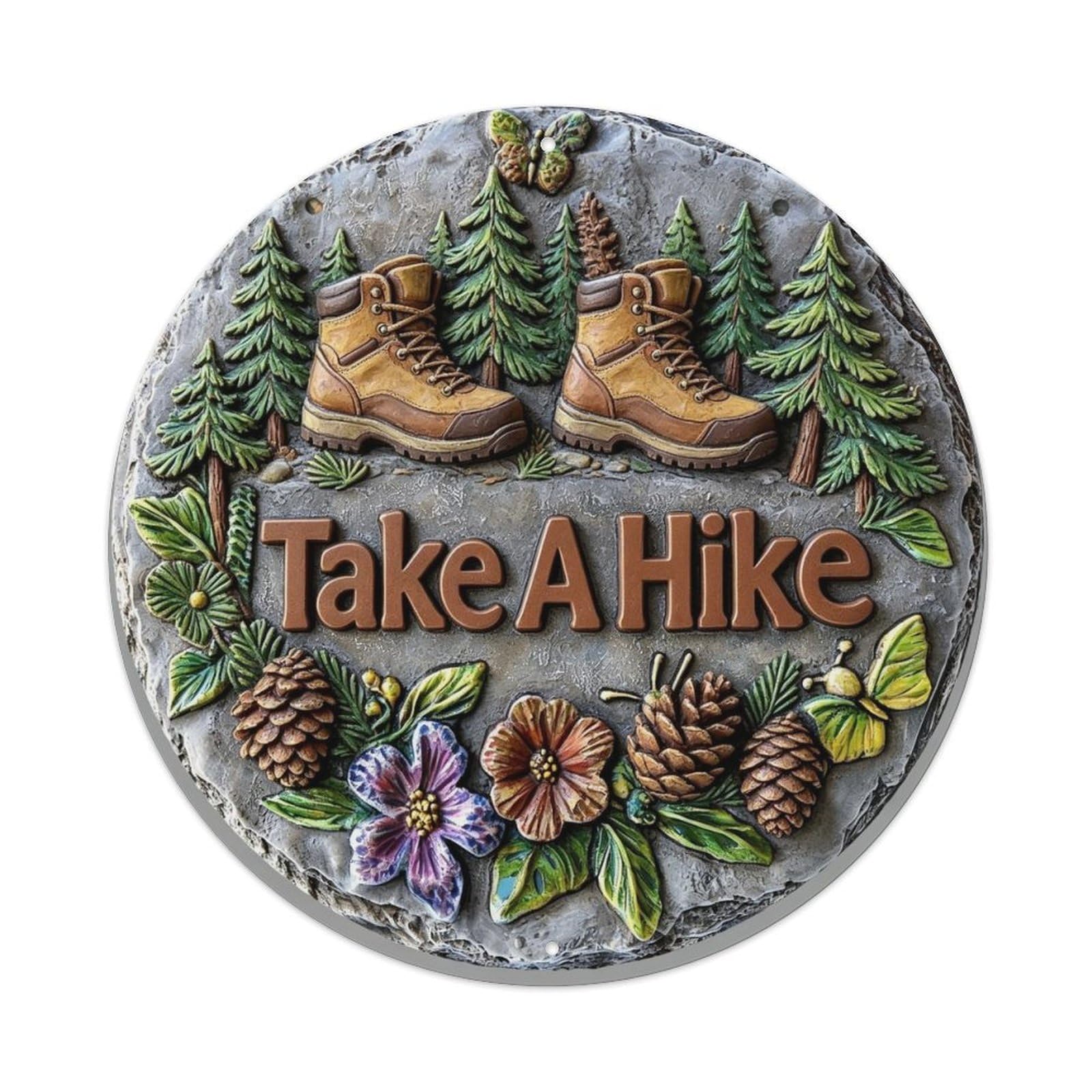 Take A Hike Metal Tin Sign Plaque
