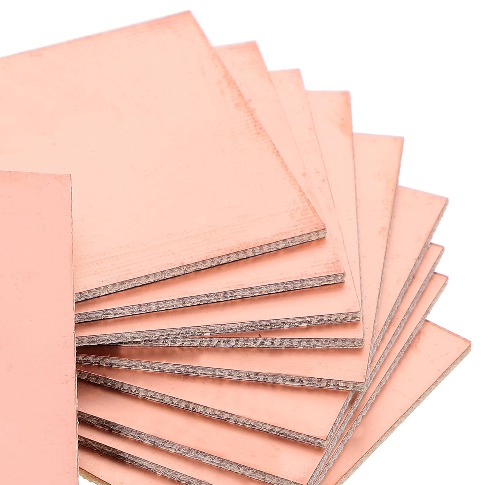 Homoyoyo 10 Pezzi Schede Pcb Singola Faccia 5x7 Cm in Vetronite Fr4 Rivestite Rame per Progetti Elettronici Fai da Te, Circuito Stampato Compatto per Esperimenti e Saldatura