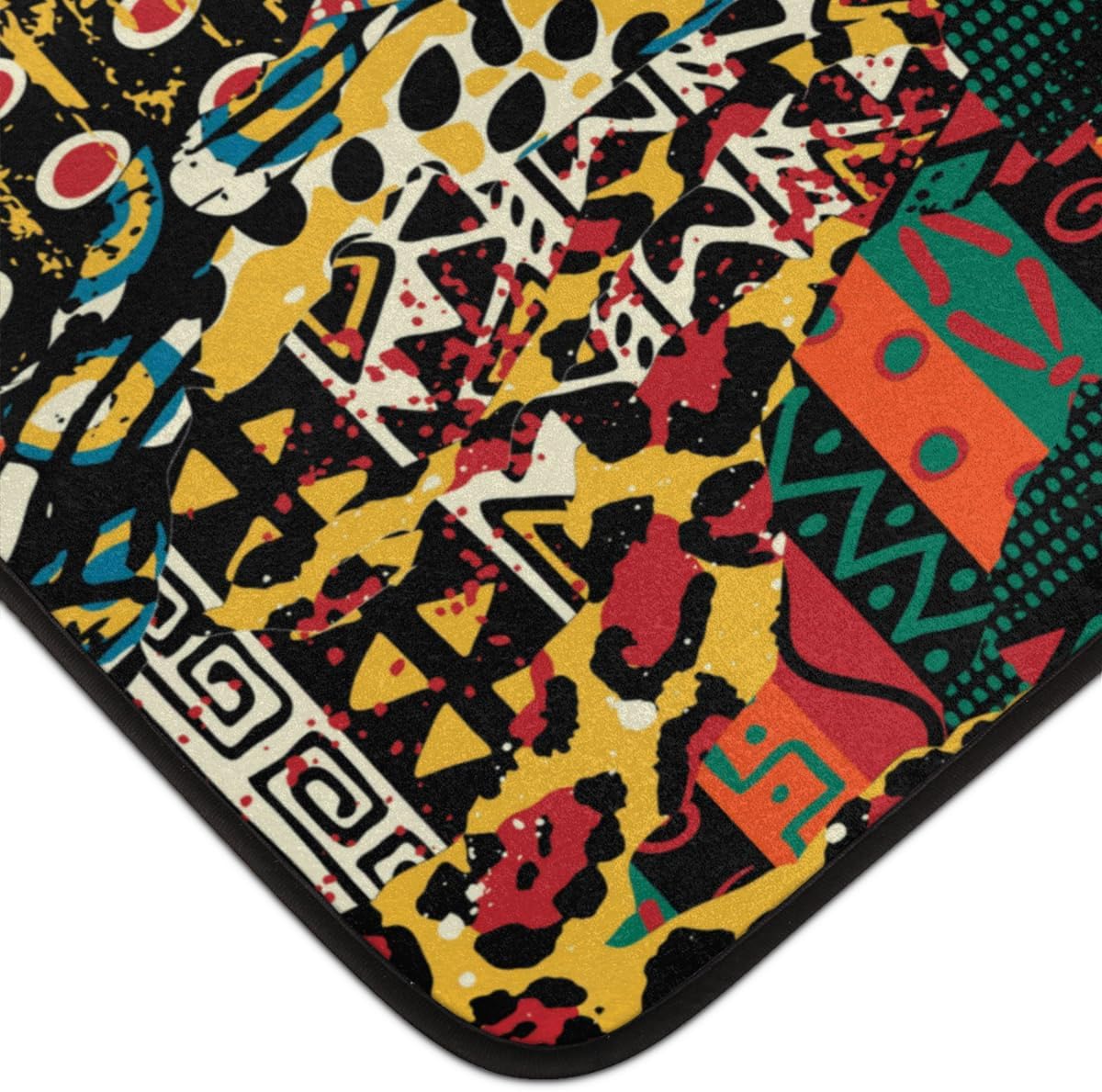 Tavisto African Animal Print Area Rug 4x6 Machine Washable Rug Ultra Soft Foldable Area Rugs with Non-Slip Backing for Office Living Room Bedroom