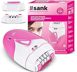 Depilador Eletrico Feminino Depilador Eletrico Depilador Feminino Recarregável Maquina de Depilar Feminina Satinelle 110V/220V (FBA)