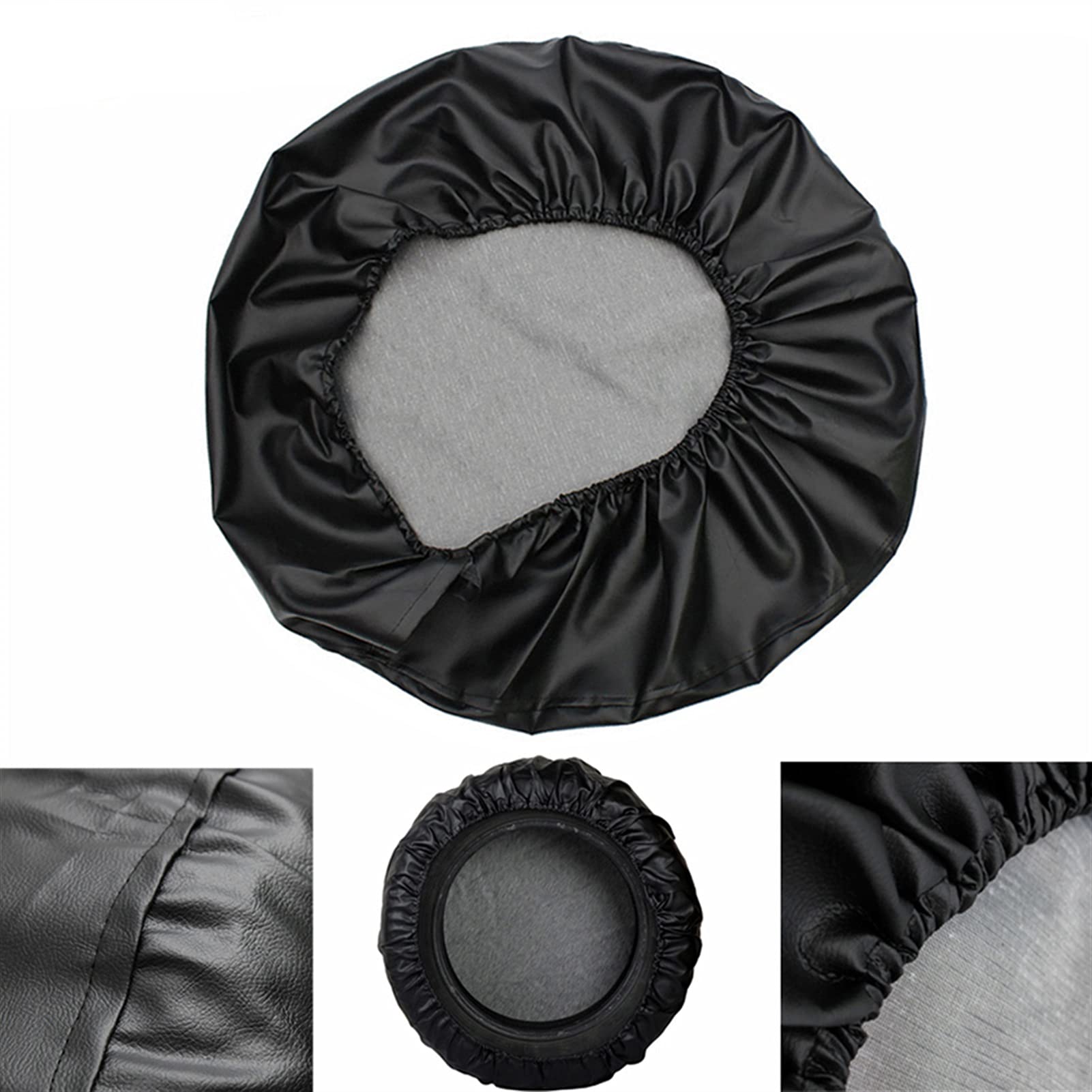 Housse Roue de Secours,Housse Pneu 14 "15" 16 "17" (diamètre de pneumètre de pneumatique 24 "-33") de la roue de secours de roue de secours de roue de secours pour Mitsubishi Pajero (Color : 17 Inch
