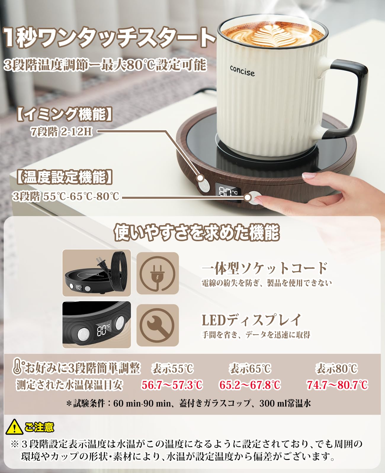 Amazon | ATOPSUN カップウォーマー コーヒーウォーマー 保温