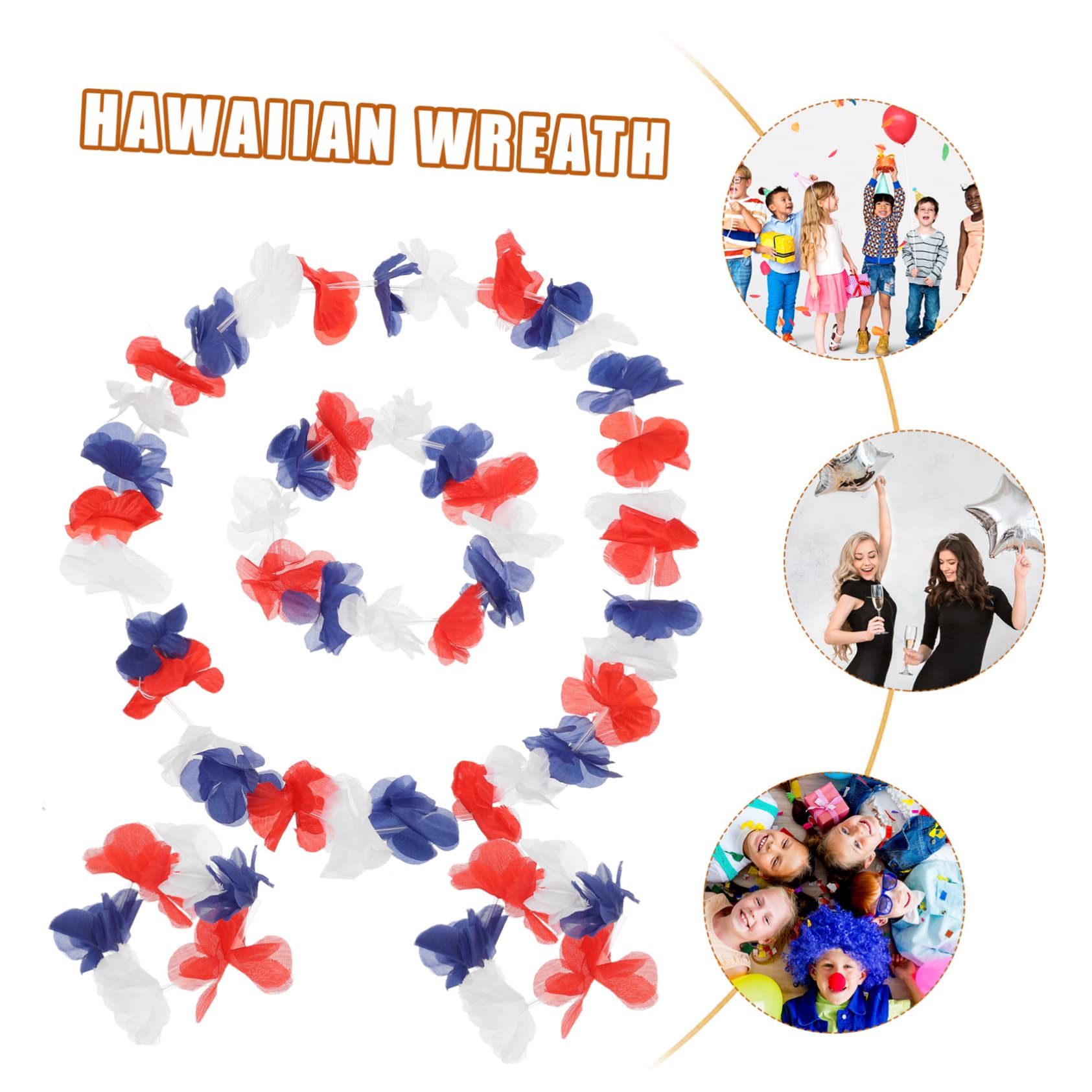 ABOOFAN 72 Stück Hawaiianische Lei Luau Dekorationen Partydekorationen Für Erwachsene Hawaii Blumenarmbänder Hawaiianische Dekorationen Für Partys Hawaiianische Partyzubehör Hawaii