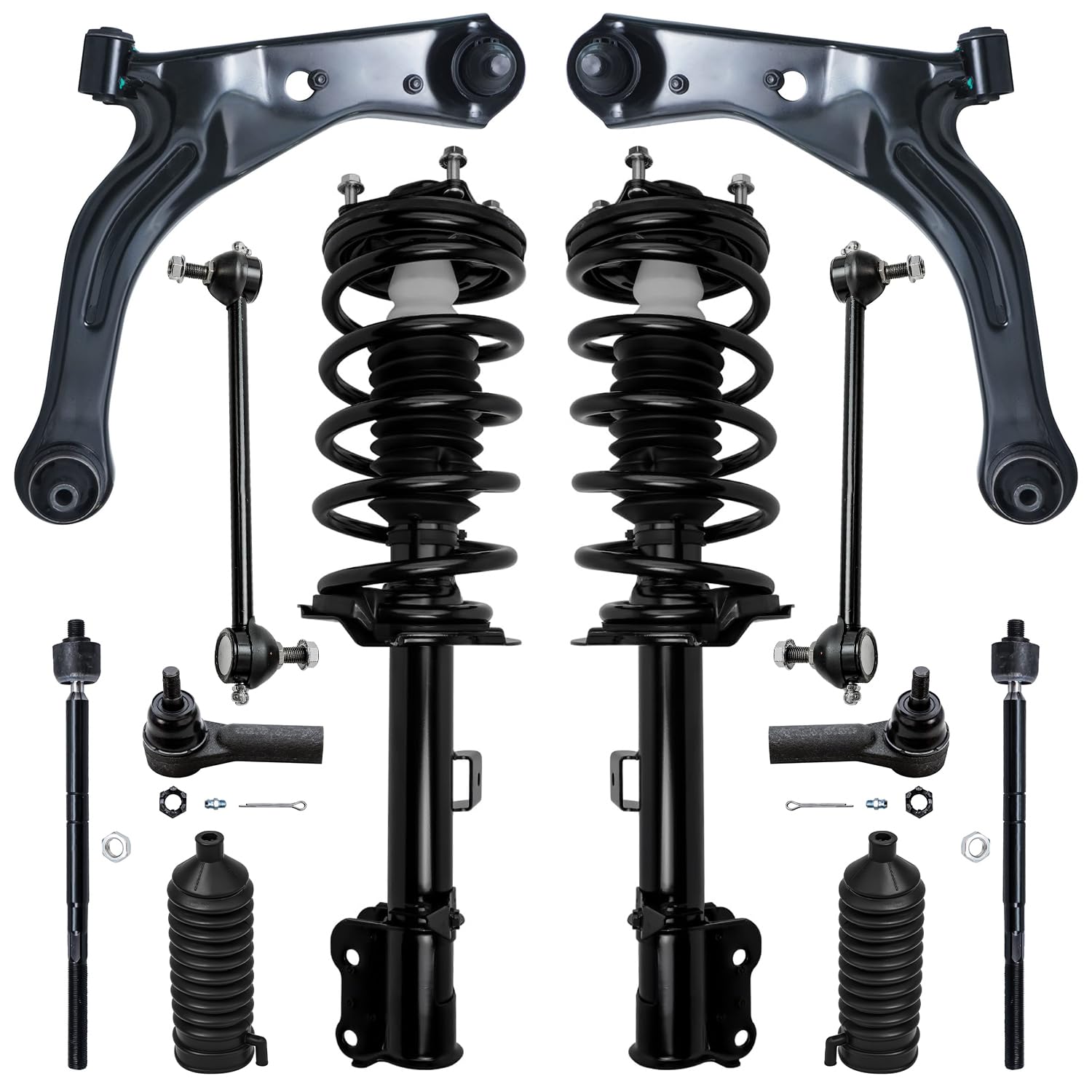 Detroit Axle - 12pc Front End Suspension Kit for Ford 2001 2002 2003 2004