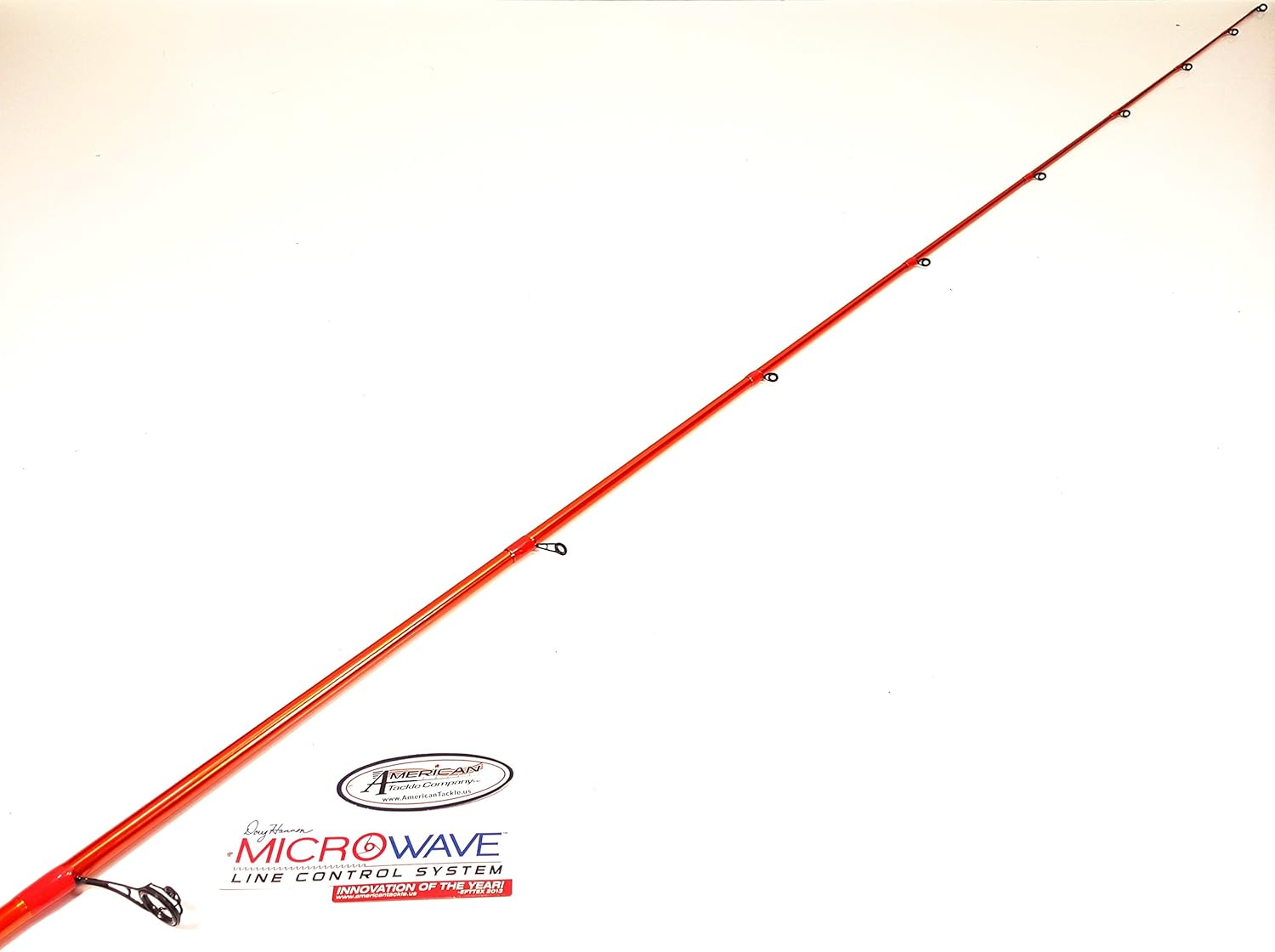 Carrot Stix Spinning - 7' Medium Wild Wild Orange Fishing Rod W/Microwave Guides - C2WX-MWG-701M-MF-S