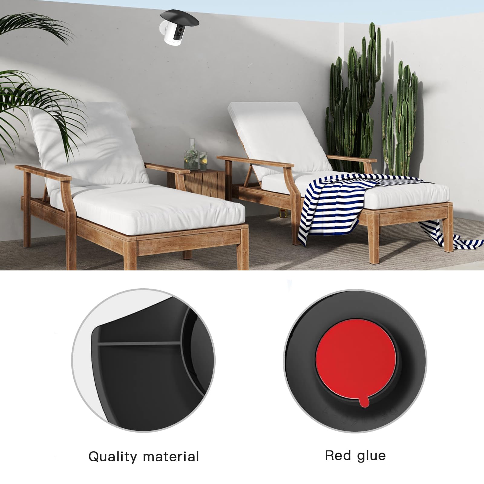 Akoemxeeo Camera Cover for Ring Stick Up Cam Weatherproof, UV-resistant, Dust Protection, Protects Camera from Rain & Sun - Image 2
