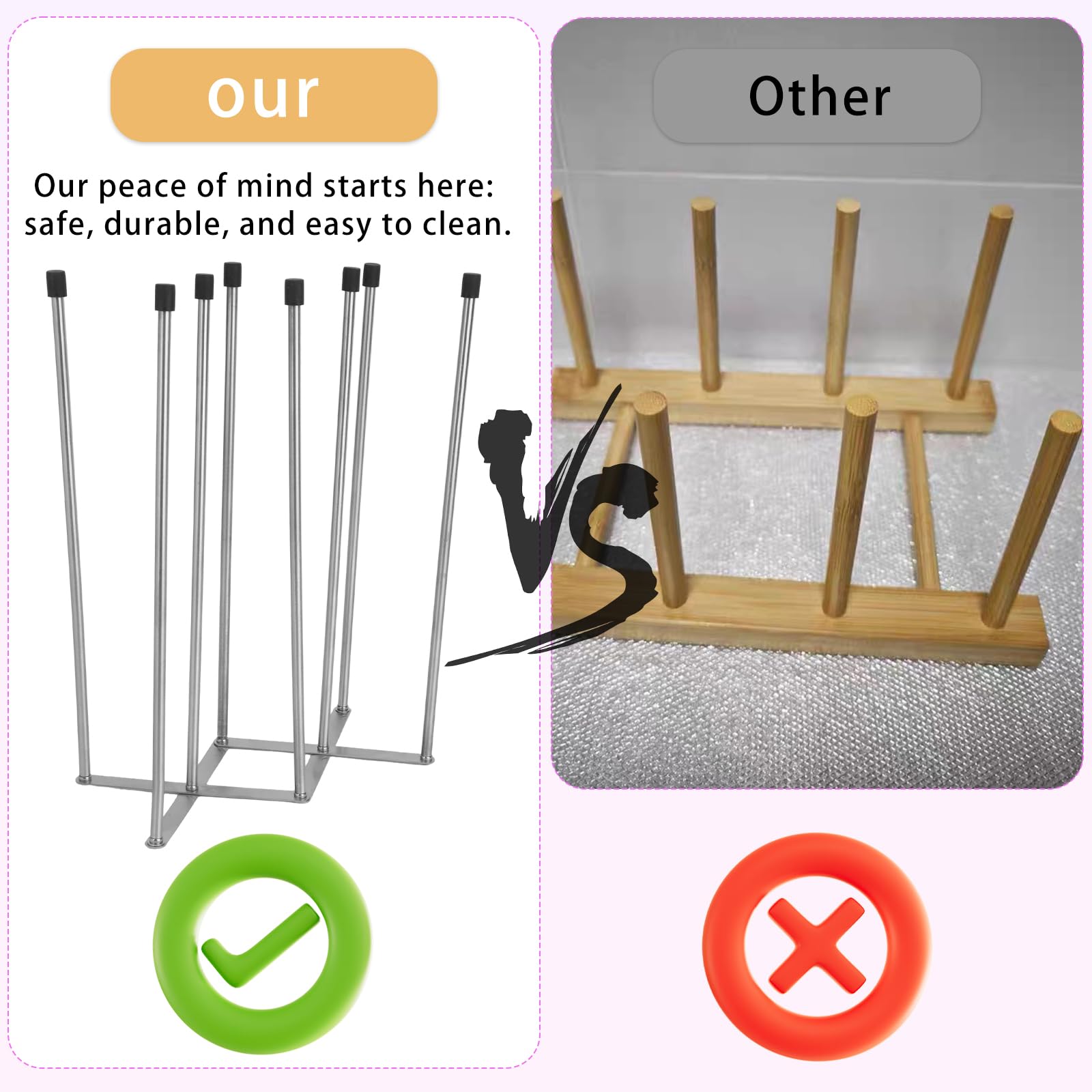 Fukaisu Foldable Bottle Drying Rack - Image 4