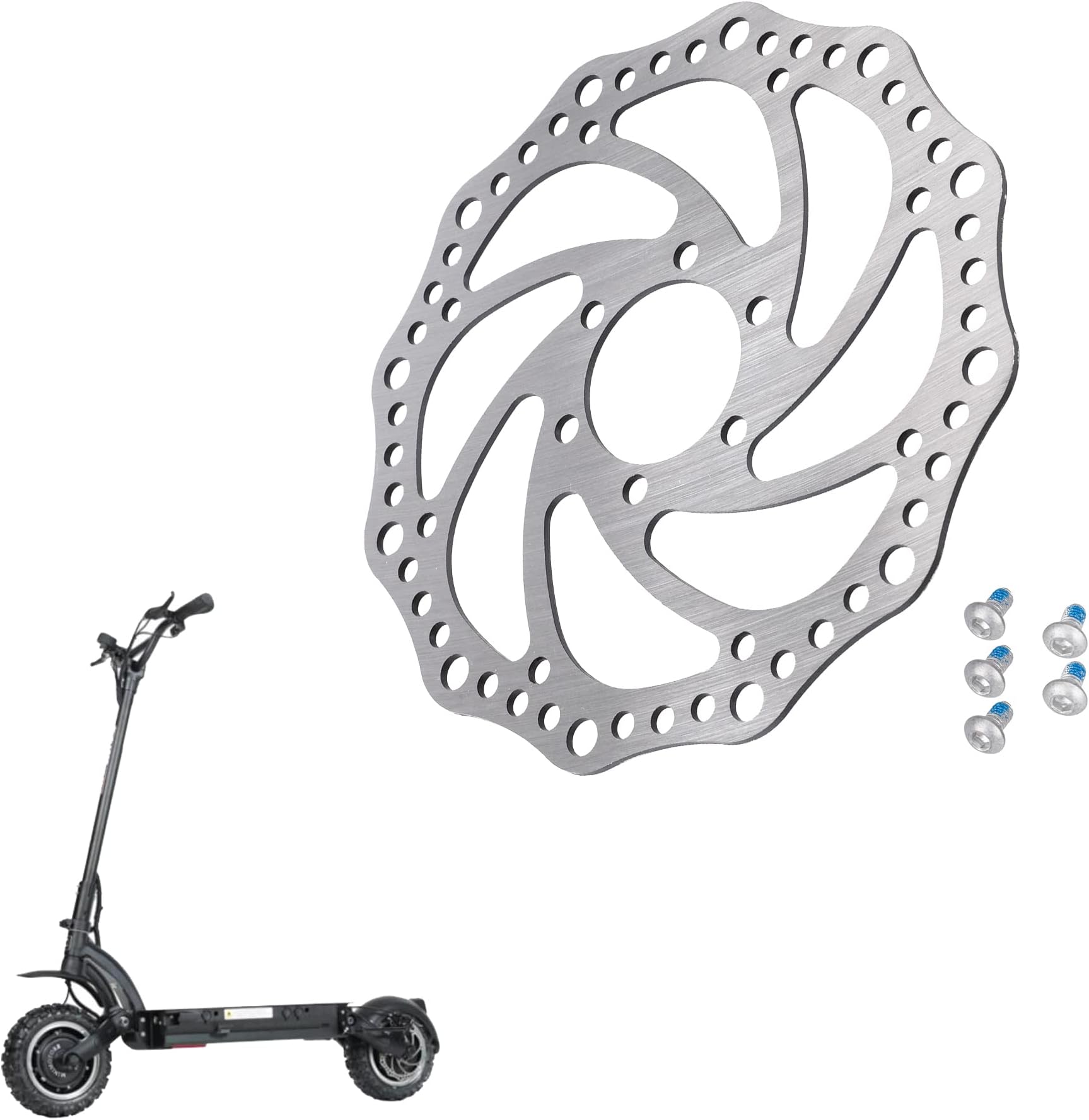 160mm Stainless Steel Brake Discs for Dualtron Thunder Ultra Brake Pad Electric Scooter Brake Parts Replacement Scooter