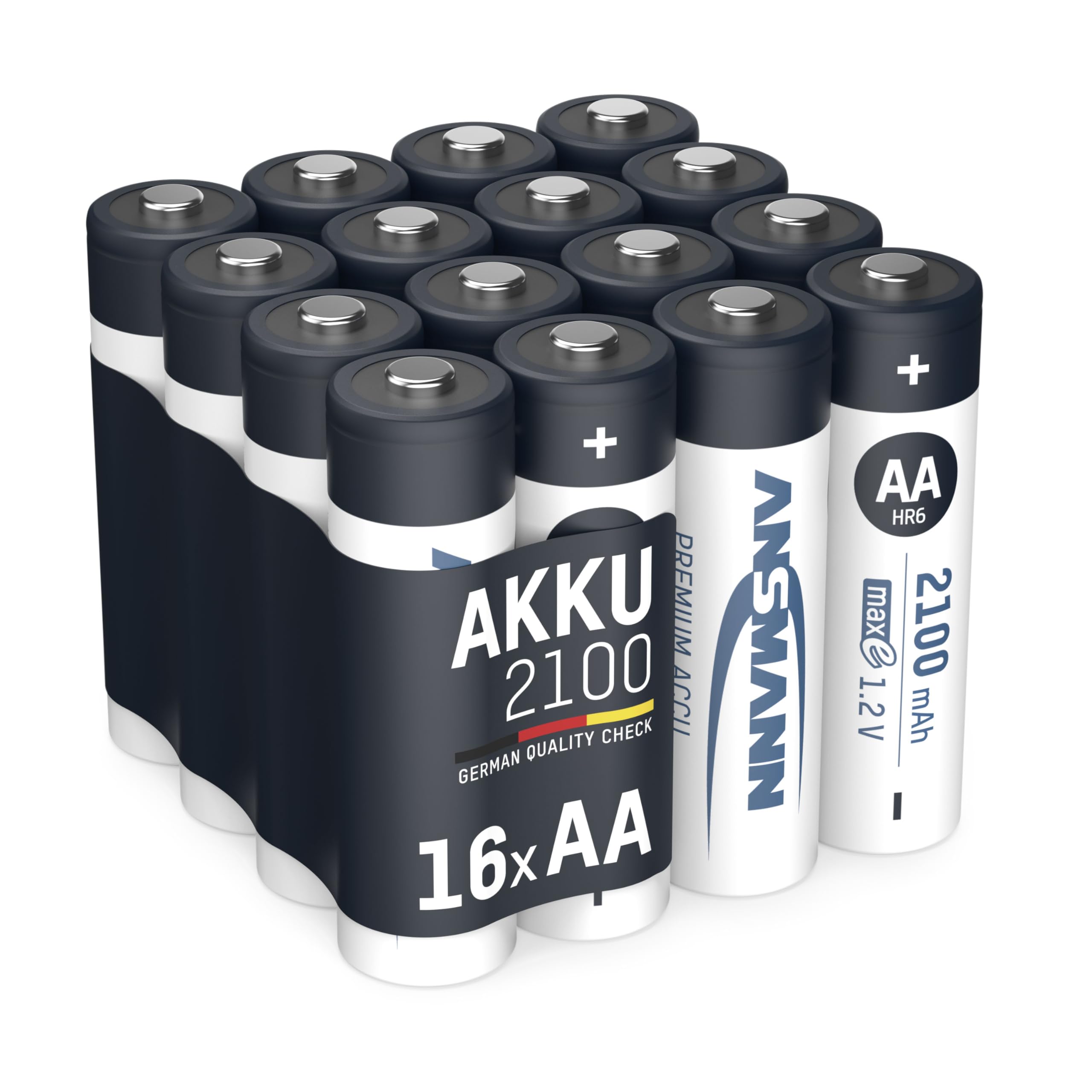 Ansmann 5035442 - Pack de 4 Pilas Recargables (NiMH, maxE+, Mignon AA, Tipo 2500 mAh), Gris — view 12