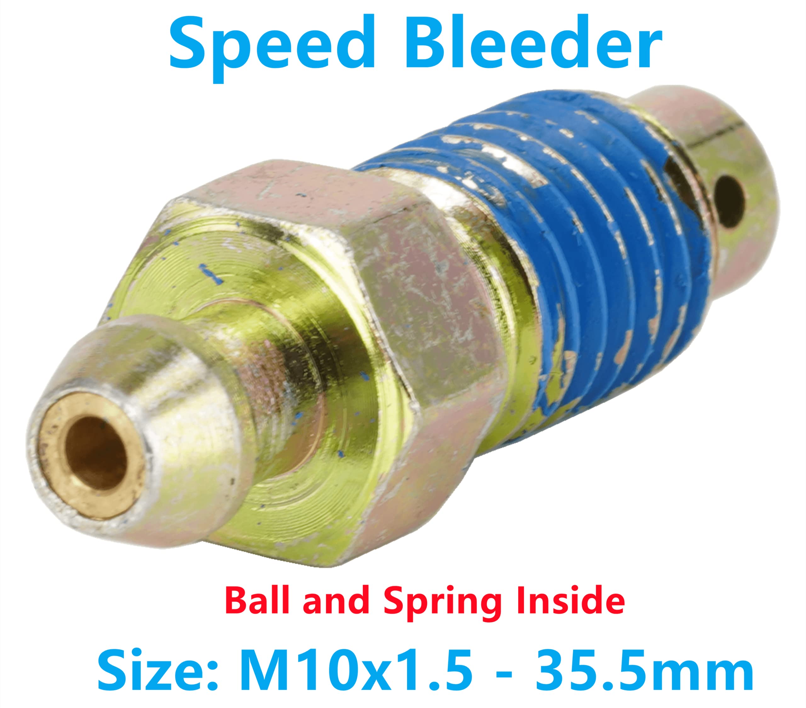 4 valvole di spurgo rapide con tappi antipolvere M10 x 1,5-35,5 mm, H9406-4, 13908, 12702, 105407, 639580